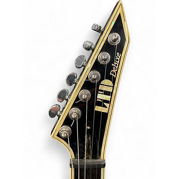 Used ESP LTD MH1000 with Evertune Black Solid Body Electric Guitar