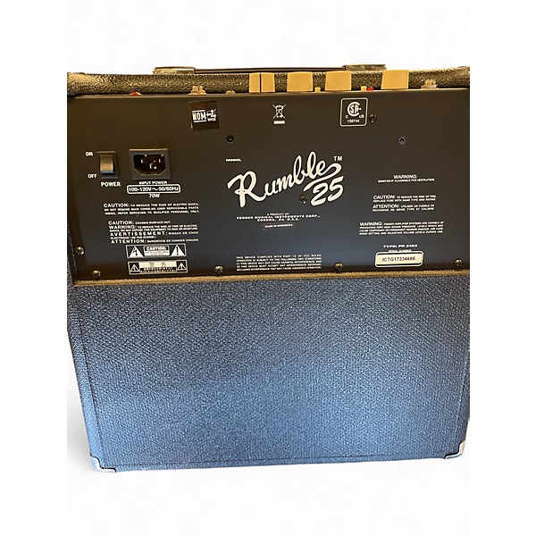 Used Fender Rumble 25 25W 1x10 Bass Combo Amp