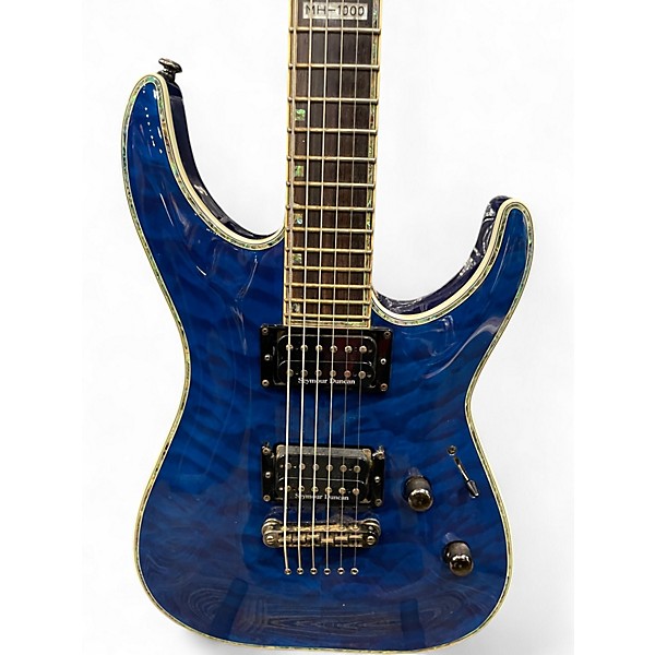 Used ESP LTD MH1000 BLUE Solid Body Electric Guitar