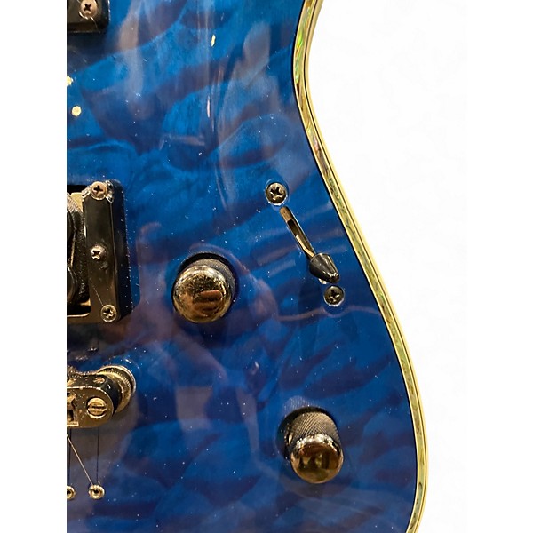 Used ESP LTD MH1000 BLUE Solid Body Electric Guitar