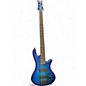 Used Schecter Stiletto 5 String Blue Burst Electric Bass Guitar