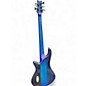Used Schecter Stiletto 5 String Blue Burst Electric Bass Guitar