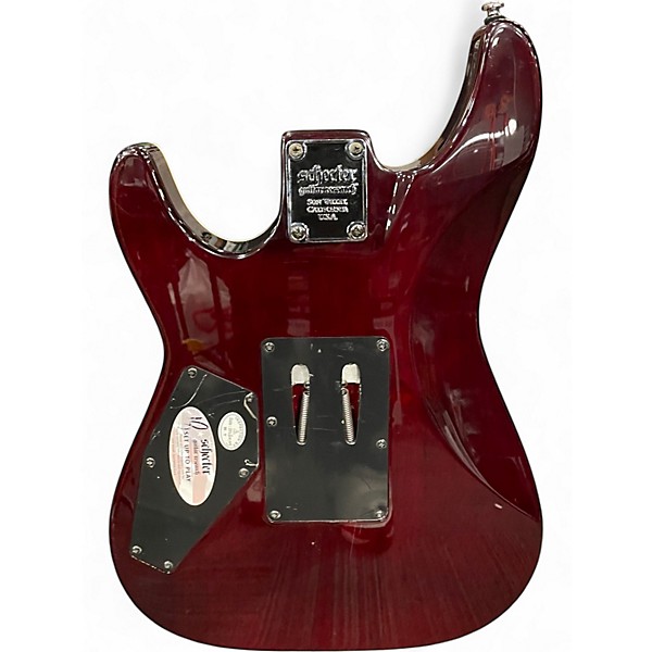 Used Schecter Guitar Research Omen Extreme 6 Red Solid Body Electric Guitar