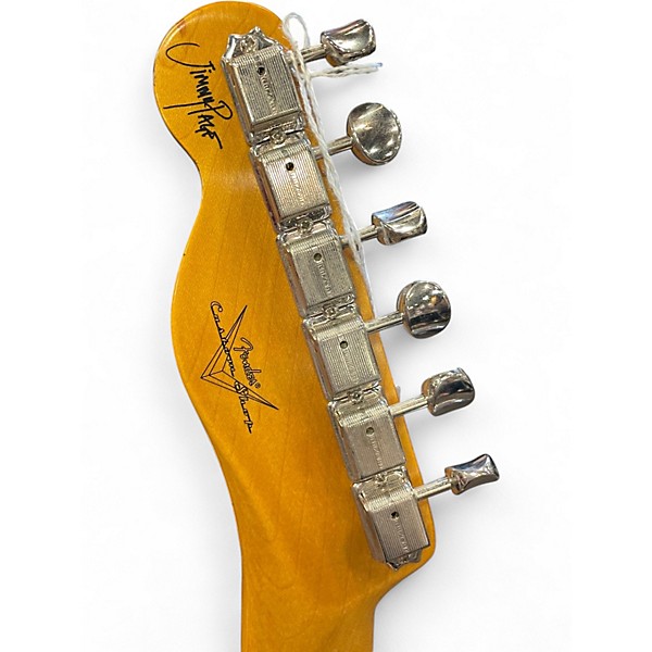 Used Fender CUSTOM SHOP JIMMY PAGE TELECASTER White Blonde Solid Body Electric Guitar