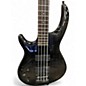 Used Dean Left Handed Edge 4 String EMG Metallic Black Electric Bass Guitar