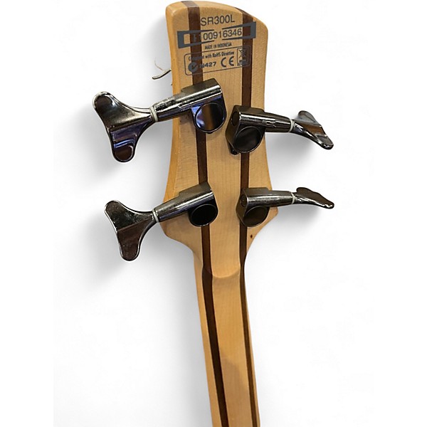 Used Ibanez SR300L Black Electric Bass Guitar