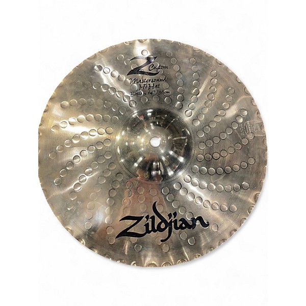Used Zildjian 14in MASTERSOUND Z CUSTOM HI HAT PAIR Cymbal
