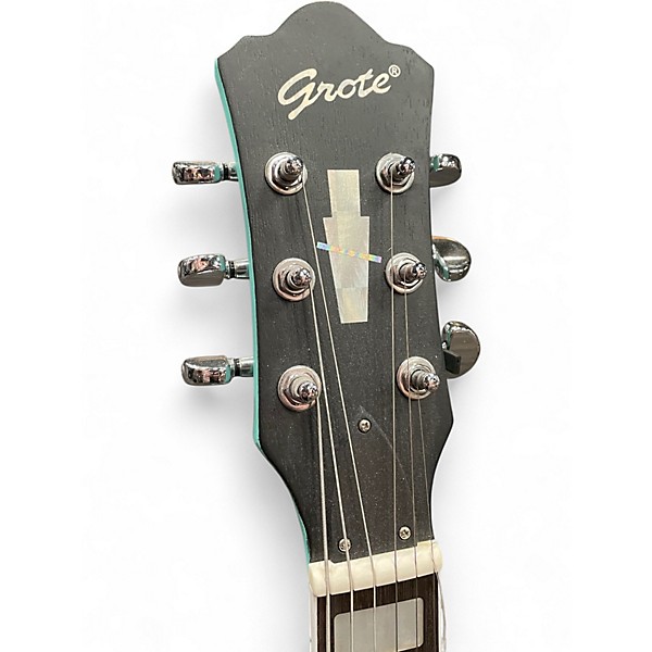 Used Grote L Style P90 Green Solid Body Electric Guitar