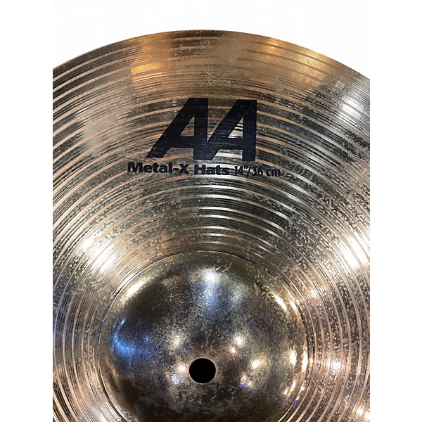 Used Sabian 14in AA Metal X-hat Top Cymbal