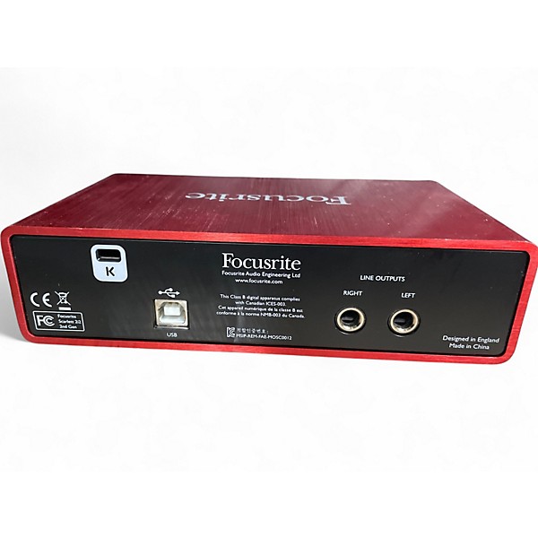 Used Focusrite Scarlett 2i2 Audio Interface