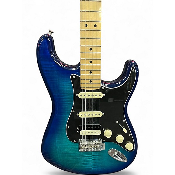 Used 2020s Fender Player Stratocaster Blue Burst Solid Body Electric Guitar
