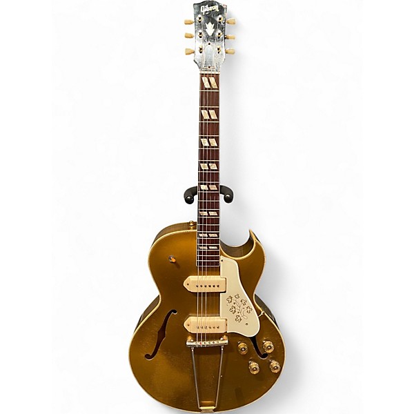 Vintage 1953 Gibson ES-295 Gold Hollow Body Electric Guitar