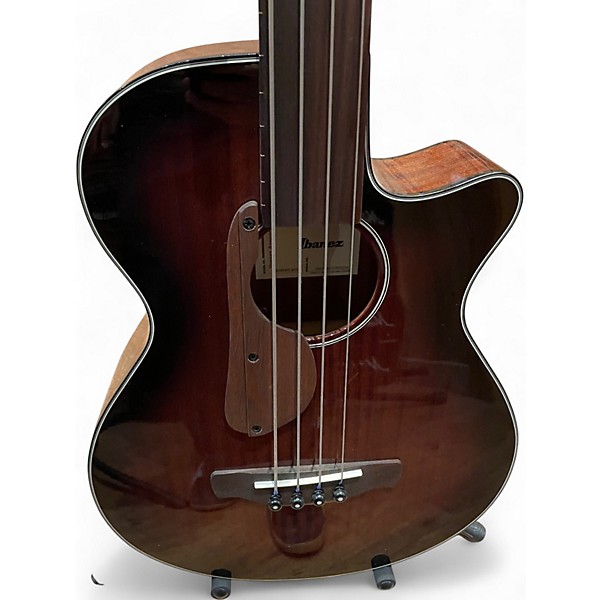 Used Ibanez AEGB24FE Natural Acoustic Bass Guitar