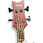 Used Schecter Guitar Research Stiletto Custom 4 String Crimson Red Trans Electric Bass Guitar