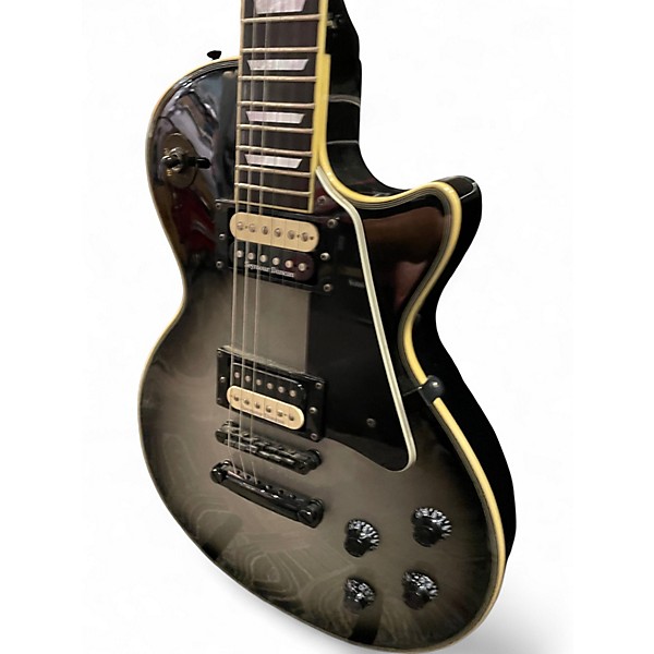 Used Agile Single Cut Black Solid Body Electric Guitar