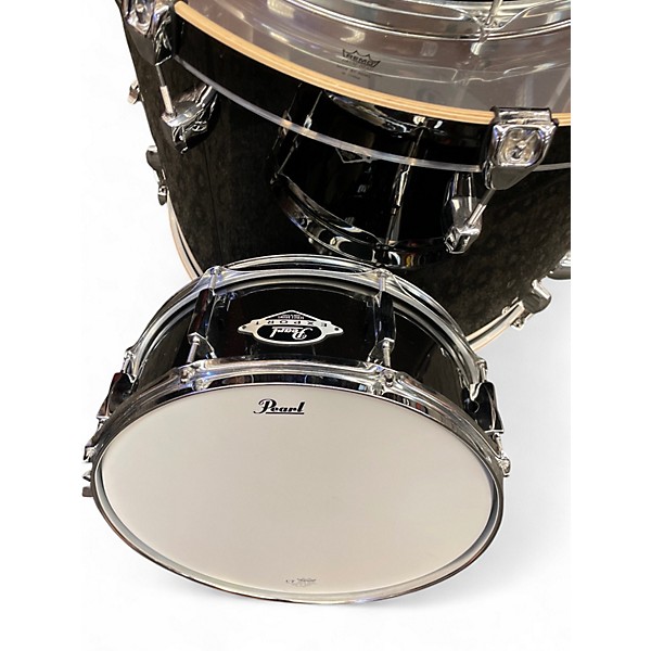 Used Pearl 5 Piece Export Black Drum Kit