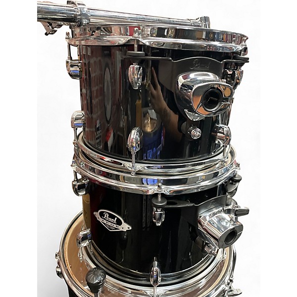 Used Pearl 5 Piece Export Black Drum Kit