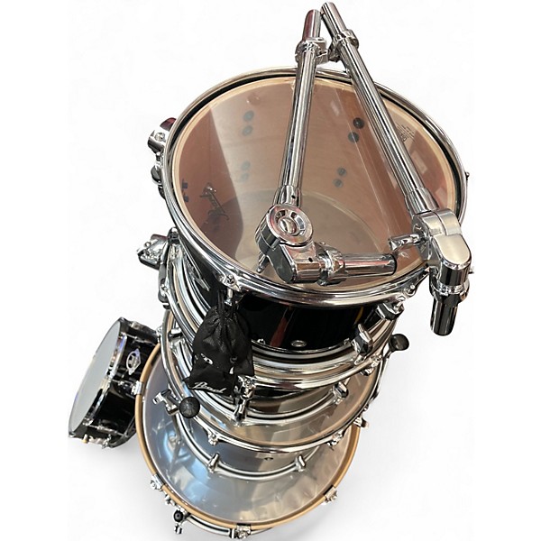 Used Pearl 5 Piece Export Black Drum Kit