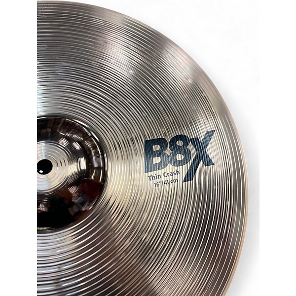 Used SABIAN 16in B8X Thin Crash Cymbal