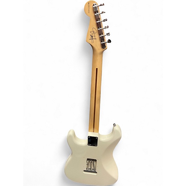 Used Fender Artist Series Jimmie Vaughan Tex-Mex Stratocaster Olympic White Solid Body Electric Guitar