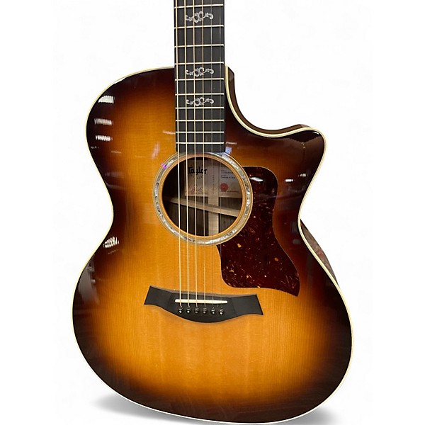 Used Taylor CUSTOM 414CE Shaded Edge Burst Acoustic Electric Guitar