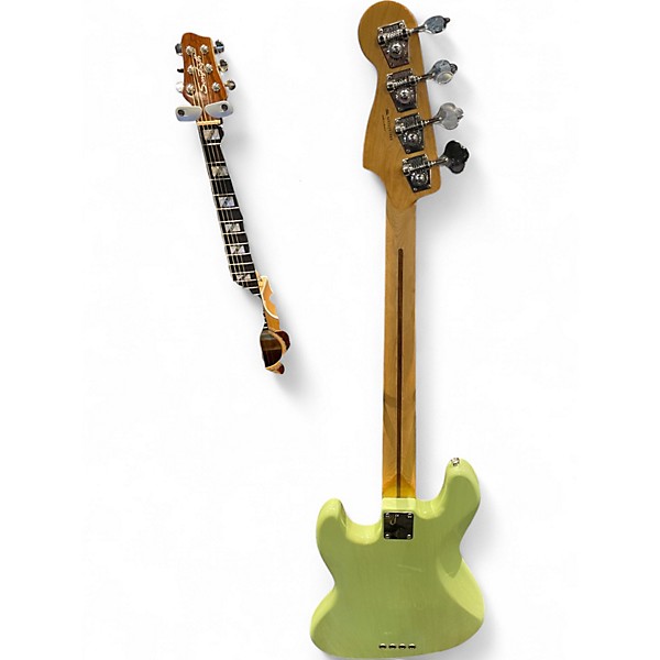 Used Fender Mark Hoppus Signature Jazz Bass Green Electric Bass Guitar