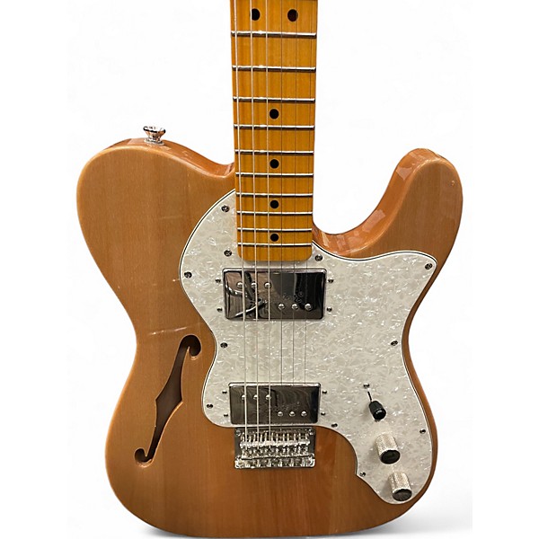 Used Squier Classic Vibe 70s Thinline Telecaster Natural Hollow Body Electric Guitar