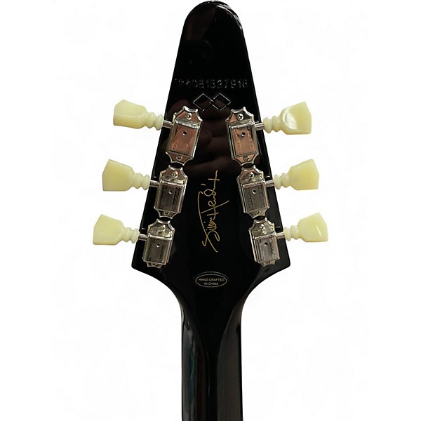 Used 2024 Epiphone JIMI HENDRIX LOVE DROPS FLYING V LEFT HANDED SIGNATURE DESIGN Solid Body Electric Guitar