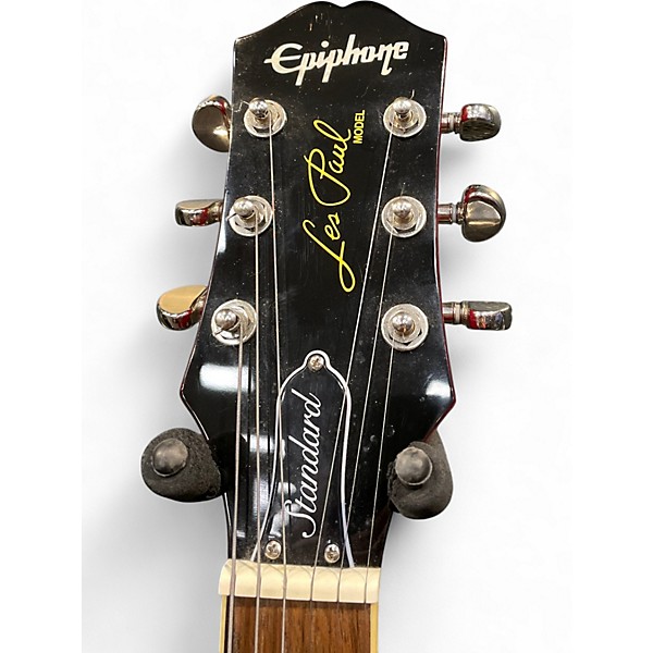 Used 2023 Epiphone Les Paul Standard '60s Quilt Dark Honey Solid Body Electric Guitar