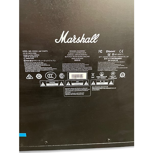 Used Marshall CODE 50W 1x12 Guitar Combo Amp