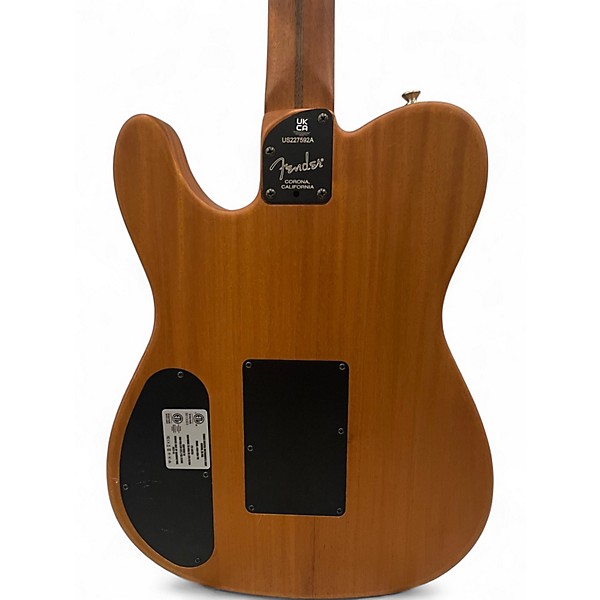 Used 2022 Fender American Acoustasonic Telecaster Steel Blue Acoustic Electric Guitar