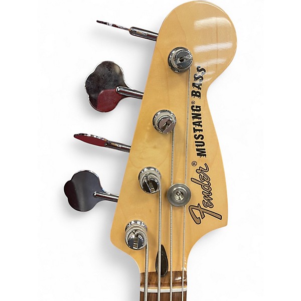 Used Fender Mustang Bass Natural Electric Bass Guitar