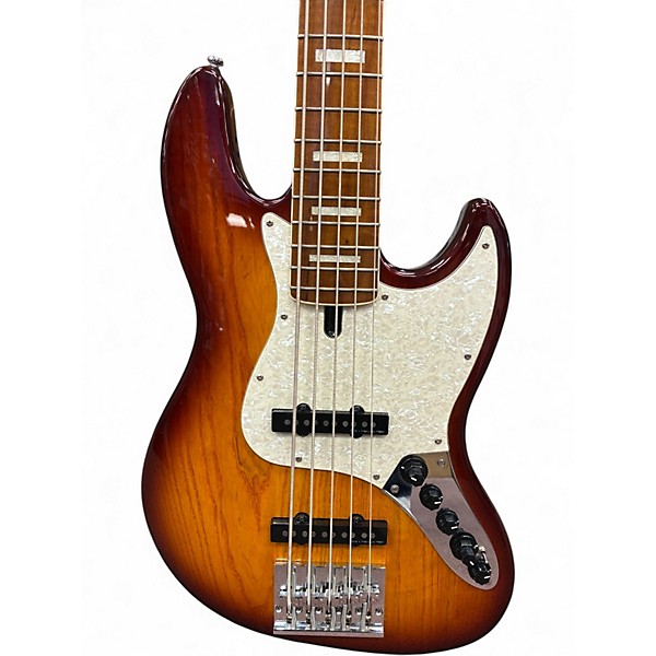 Used Sire Marcus Miller V8 2 Tone Sunburst Electric Bass Guitar