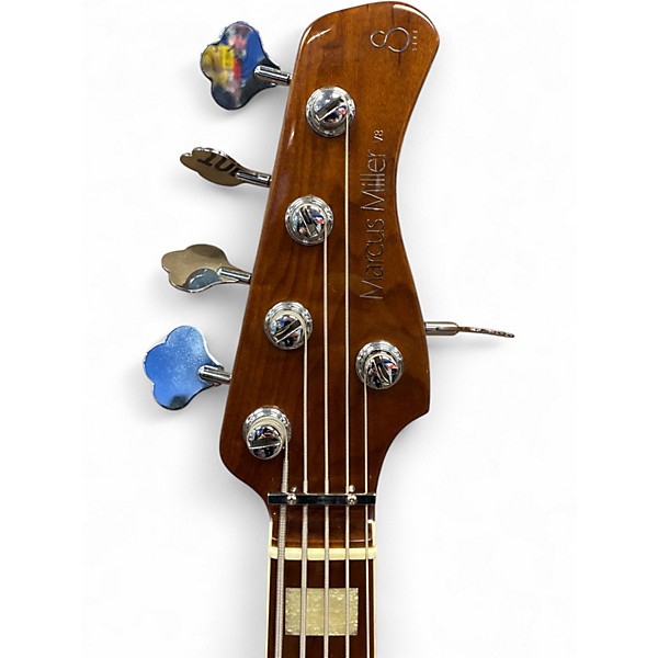 Used Sire Marcus Miller V8 2 Tone Sunburst Electric Bass Guitar