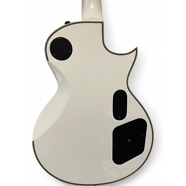 Used ESP LTD James Hetfield Signature Iron Cross Snow White Solid Body Electric Guitar