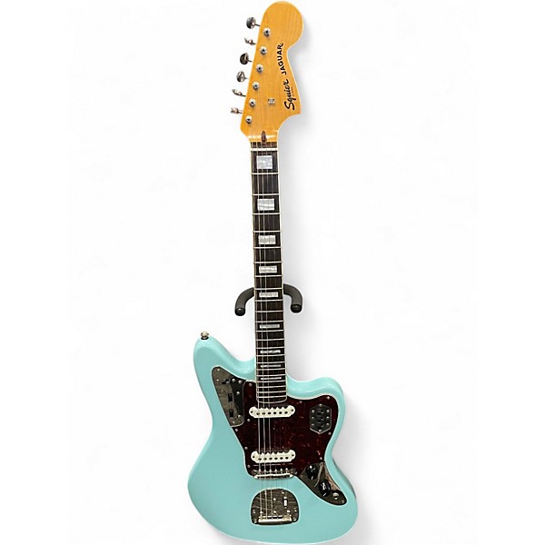 Used Squier classic vibe 70s jaguar Daphne Blue Solid Body Electric Guitar