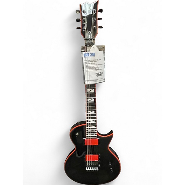 Used ESP LTD GH600 BLACK AND RED Solid Body Electric Guitar