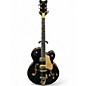 Used Gretsch Guitars Synchromatic Falcon Black and Gold Hollow Body Electric Guitar thumbnail