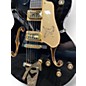 Used Gretsch Guitars Synchromatic Falcon Black and Gold Hollow Body Electric Guitar