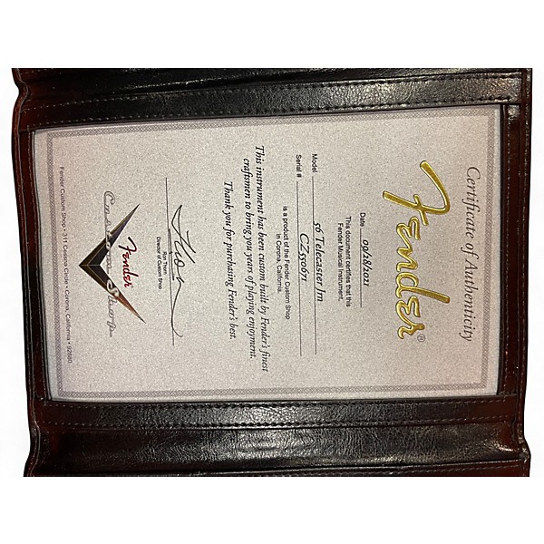 Used Fender CUSTOM SHOP 56 TELECASTER JOURNEYMAN RELIC TRANS BLACK Solid Body Electric Guitar