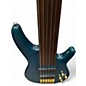 Used Brice 6 STRING FRETLESS Blue Electric Bass Guitar