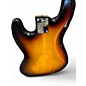 Used 2012 Squier Jazz Bass Deluxe 3 Tone Sunburst Electric Bass Guitar