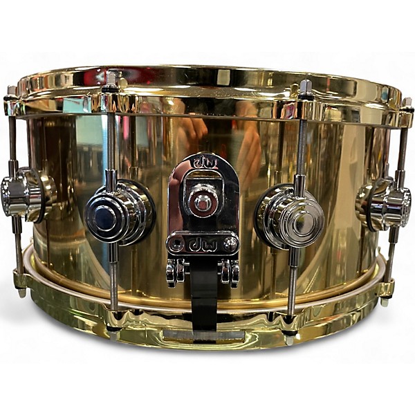 Used DW 6.5X14 COLLECTOR SERIES POLISHED BRASS BRASS Drum