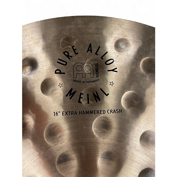 Used MEINL 16in PURE ALLOY EXTRA HAMMERED Cymbal