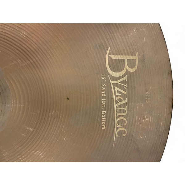 Used MEINL 16in BYZANCE SAND HI HAT PAIR Cymbal