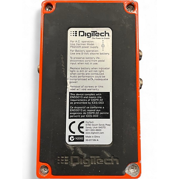 Used DigiTech Hot Head Distortion Effect Pedal