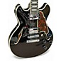 Used D'Angelico Premier Mini DC Black Flake Hollow Body Electric Guitar