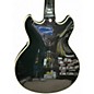 Used D'Angelico Premier Mini DC Black Flake Hollow Body Electric Guitar