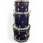 Vintage 1960s Slingerland 3 Piece Gene Krupa Deluxe Sparkling Blue Drum Kit thumbnail