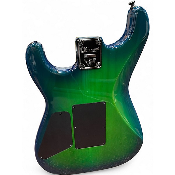 Used Charvel MASTER BUILT "RED" DAVE CHARVEL CUSTOM SHOP SAN DIMAS GREEN BLUE BURST Solid Body Electric Guitar